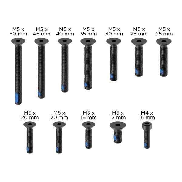 Replacement - PRO Screw Set Black